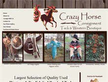 Tablet Screenshot of crazyhorseconsignment.com